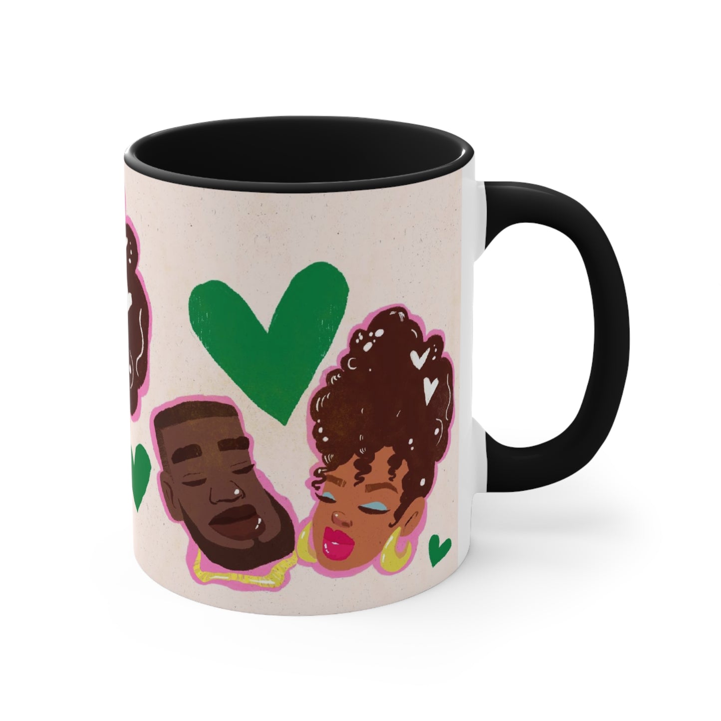 Black Couple Love Coffee Mug