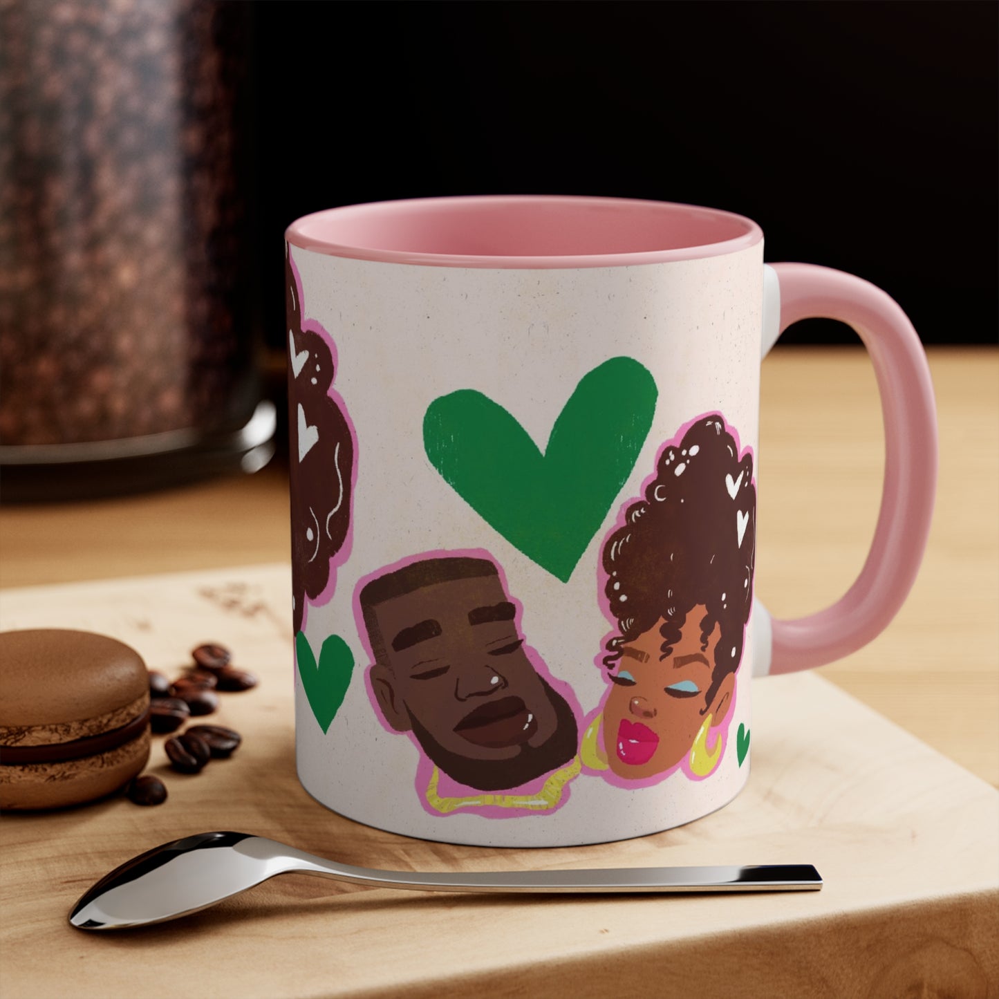 Black Couple Love Coffee Mug