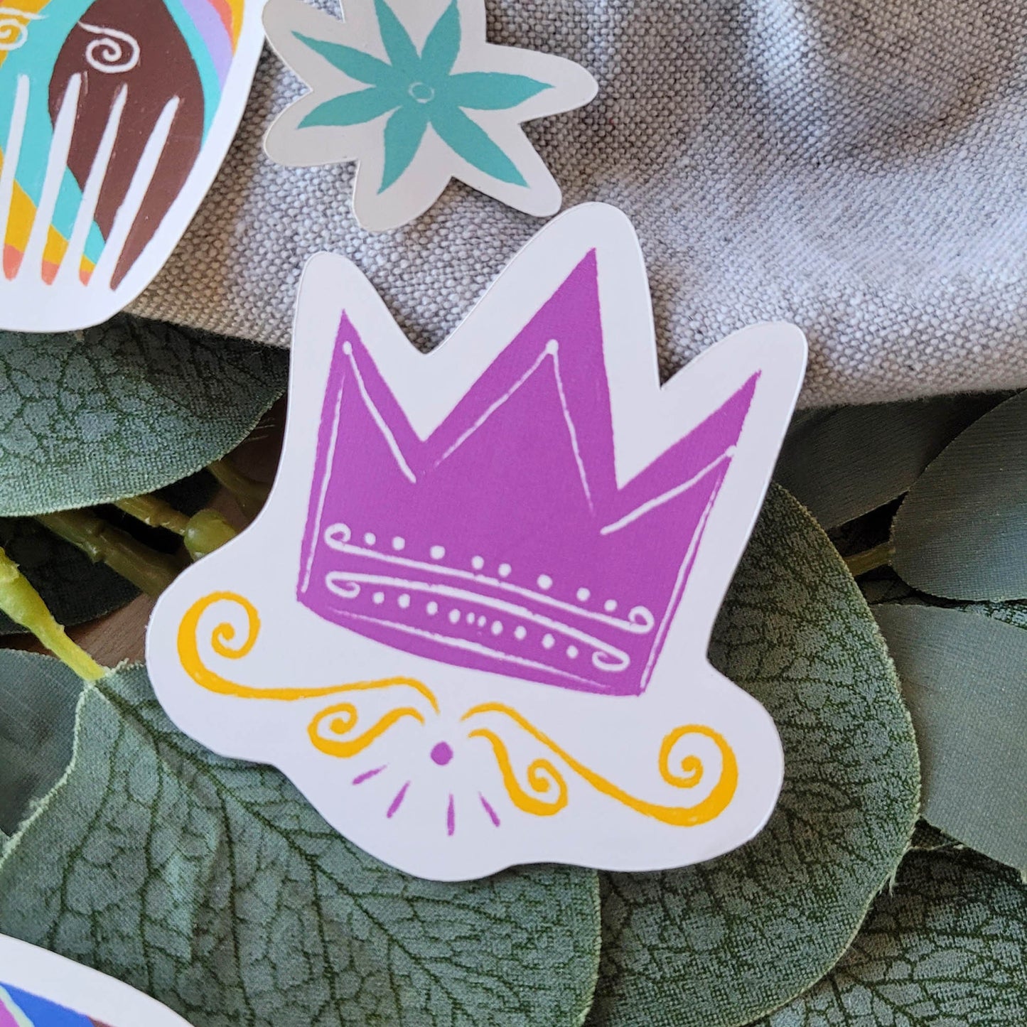 African American Hair Accessories Sticker Pack 1