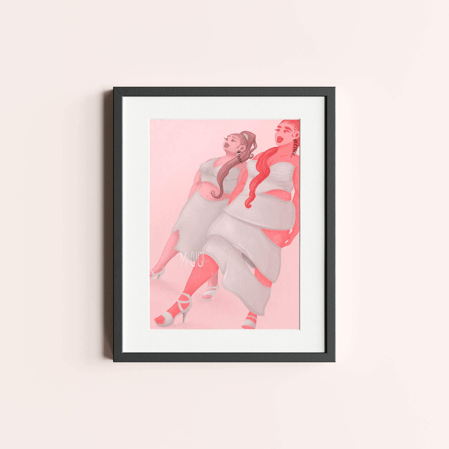 And We Stand motivational black women supporting each other wall art MoGigi™