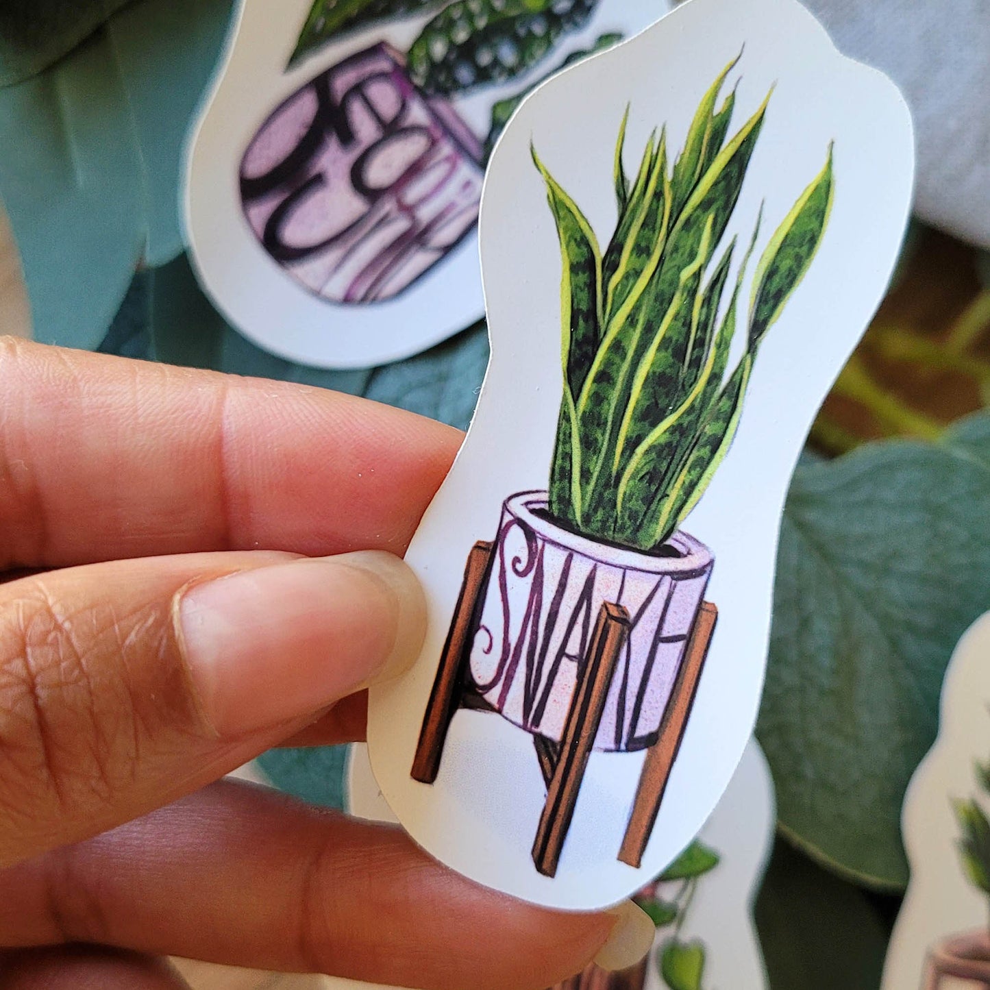 Houseplant Stickers for Plant Mom and Plant Dad