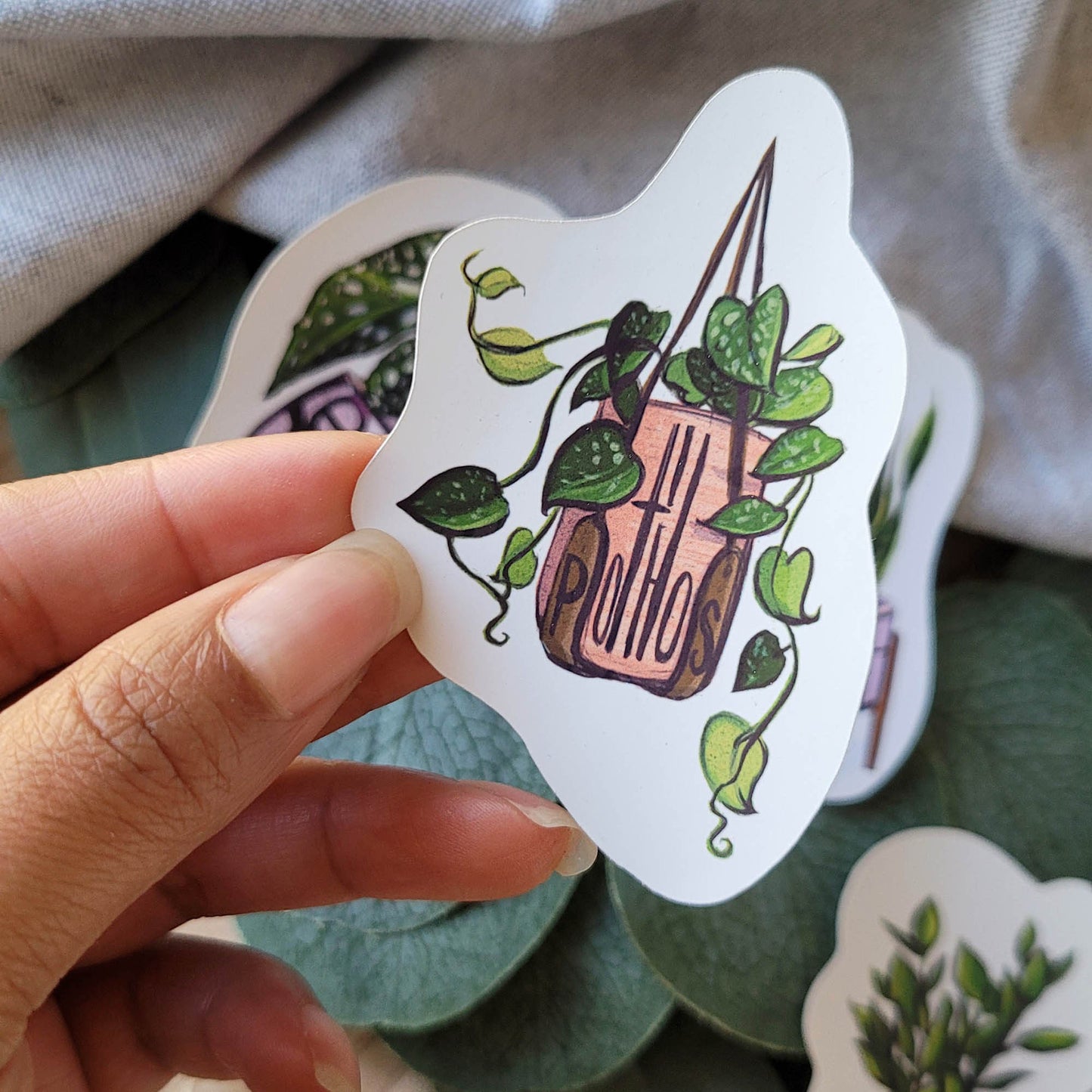 Houseplant Stickers for Plant Mom and Plant Dad