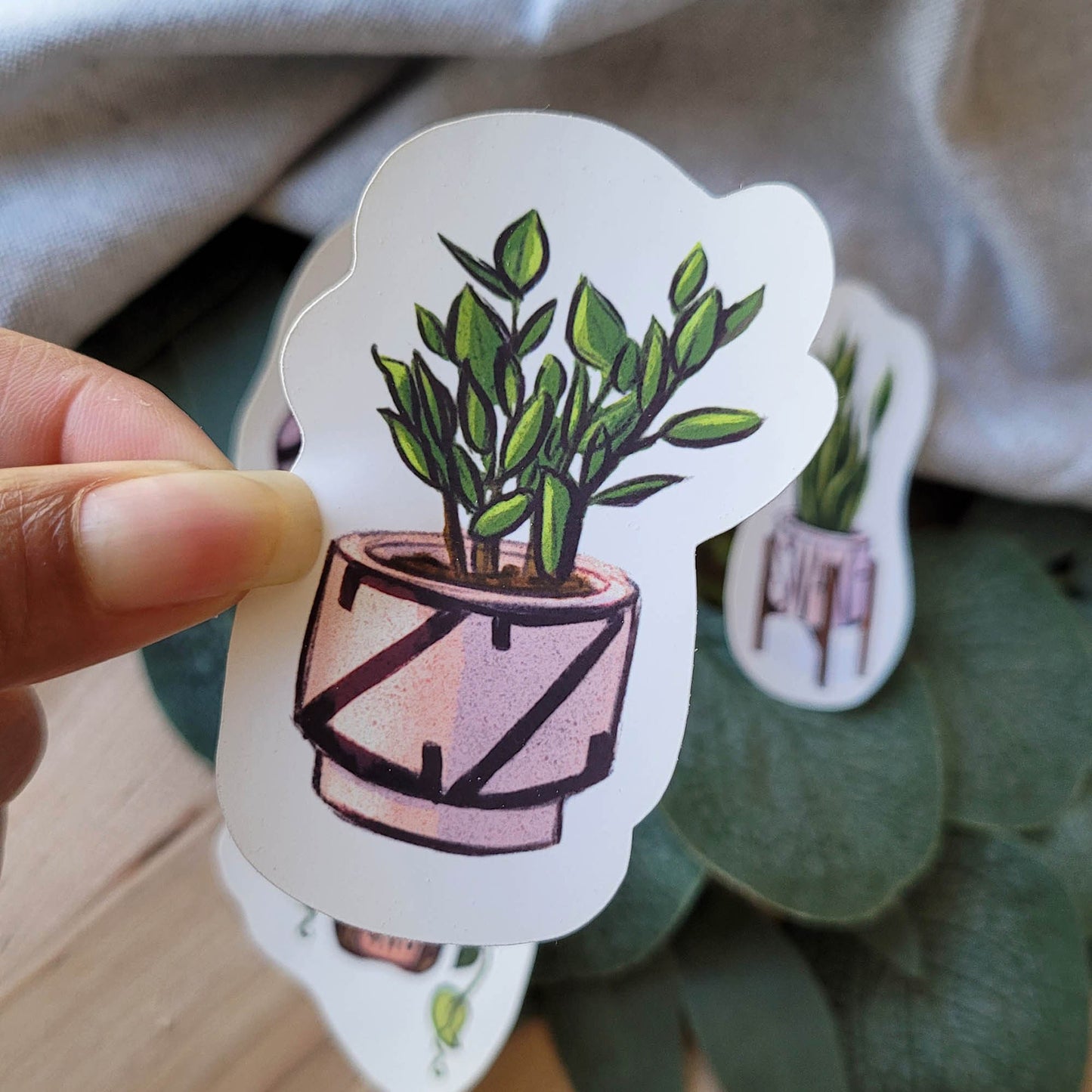 Houseplant Stickers for Plant Mom and Plant Dad