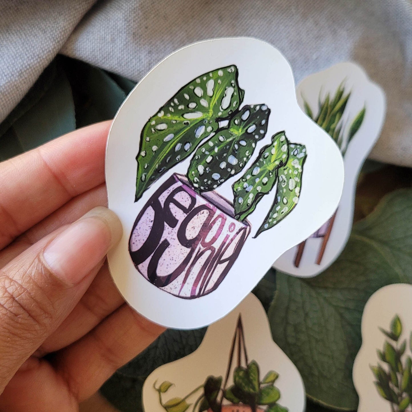 Houseplant Stickers for Plant Mom and Plant Dad