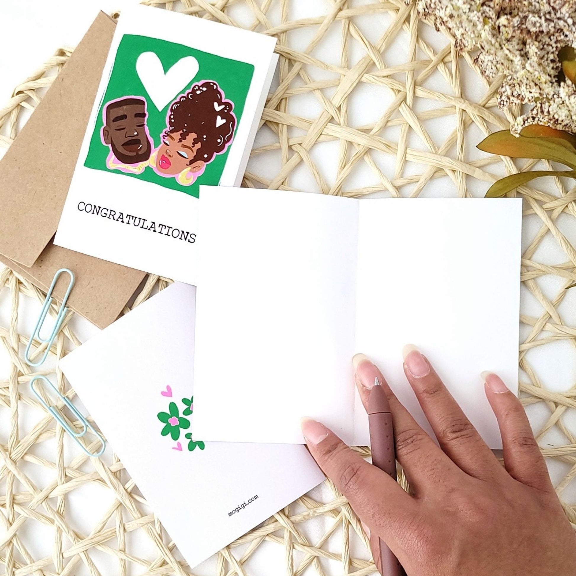 send personalized messages with assorted blank mini greeting card set designed my Gigi Moore mogigi.shop