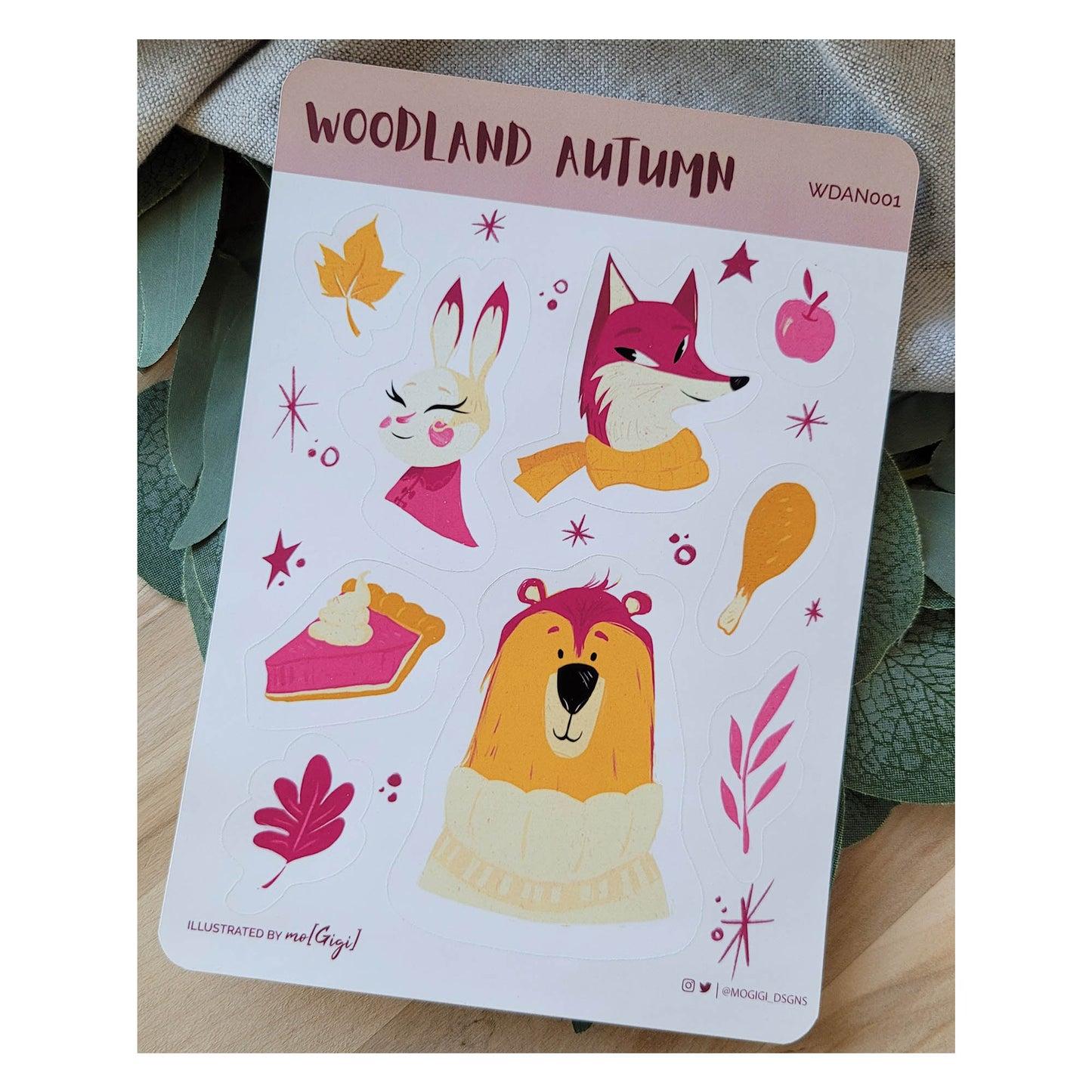 Woodland Autumn Sticker Sheet