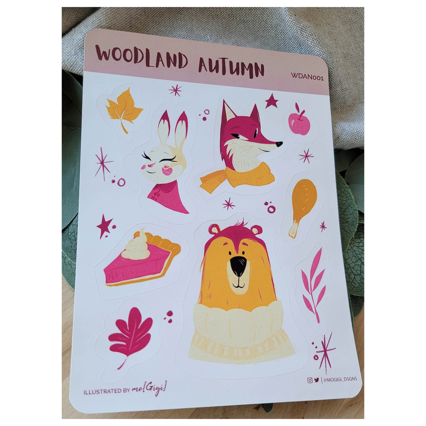 Woodland Autumn Sticker Sheet