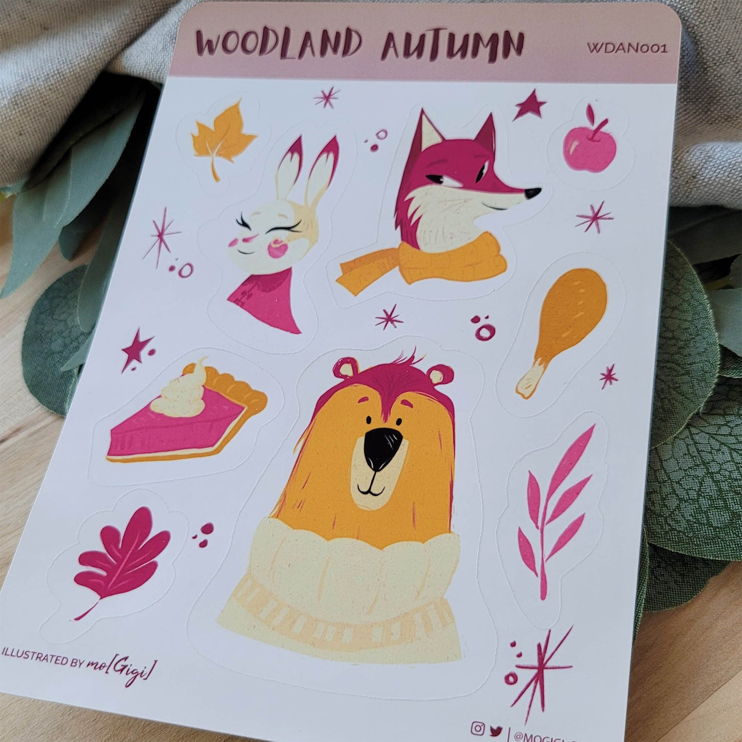 Woodland Autumn Sticker Sheet