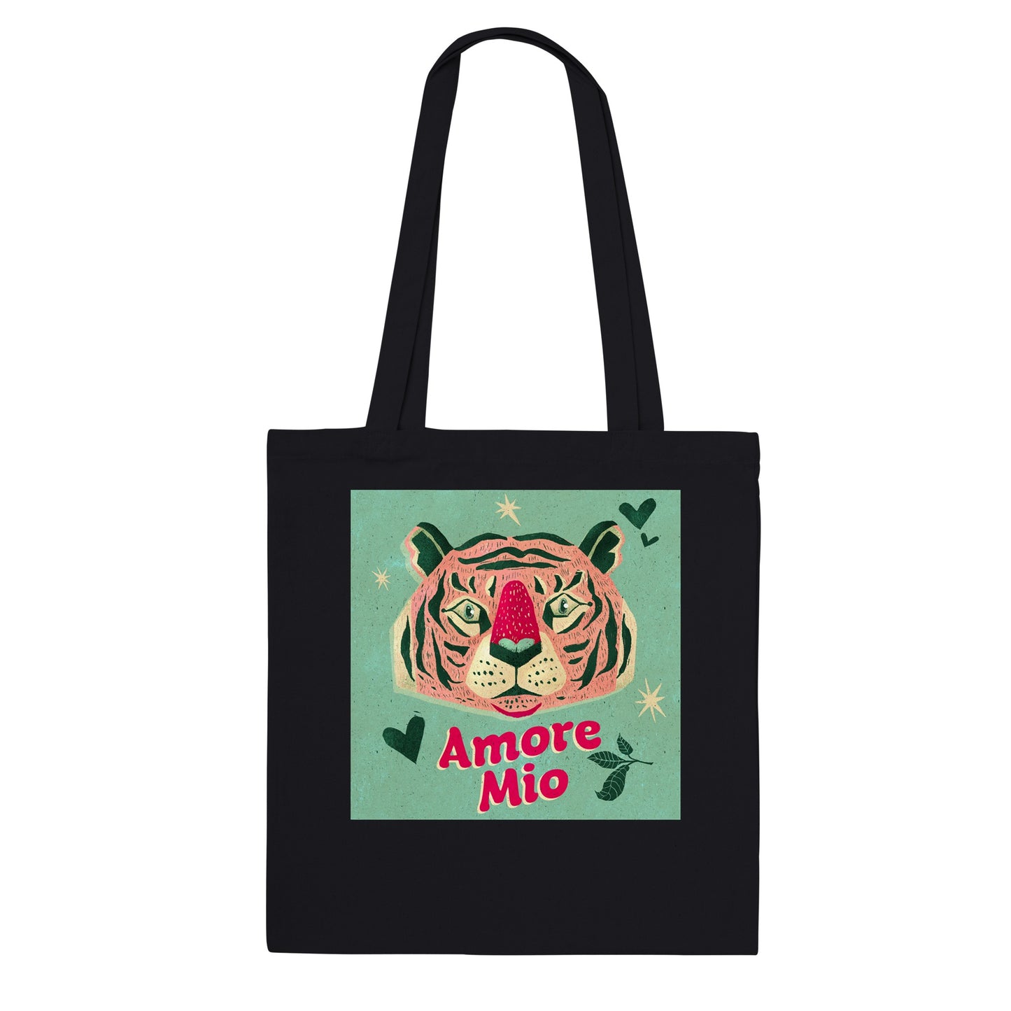 Amore Mio - Retro Inspired Tiger Premium Tote Bag