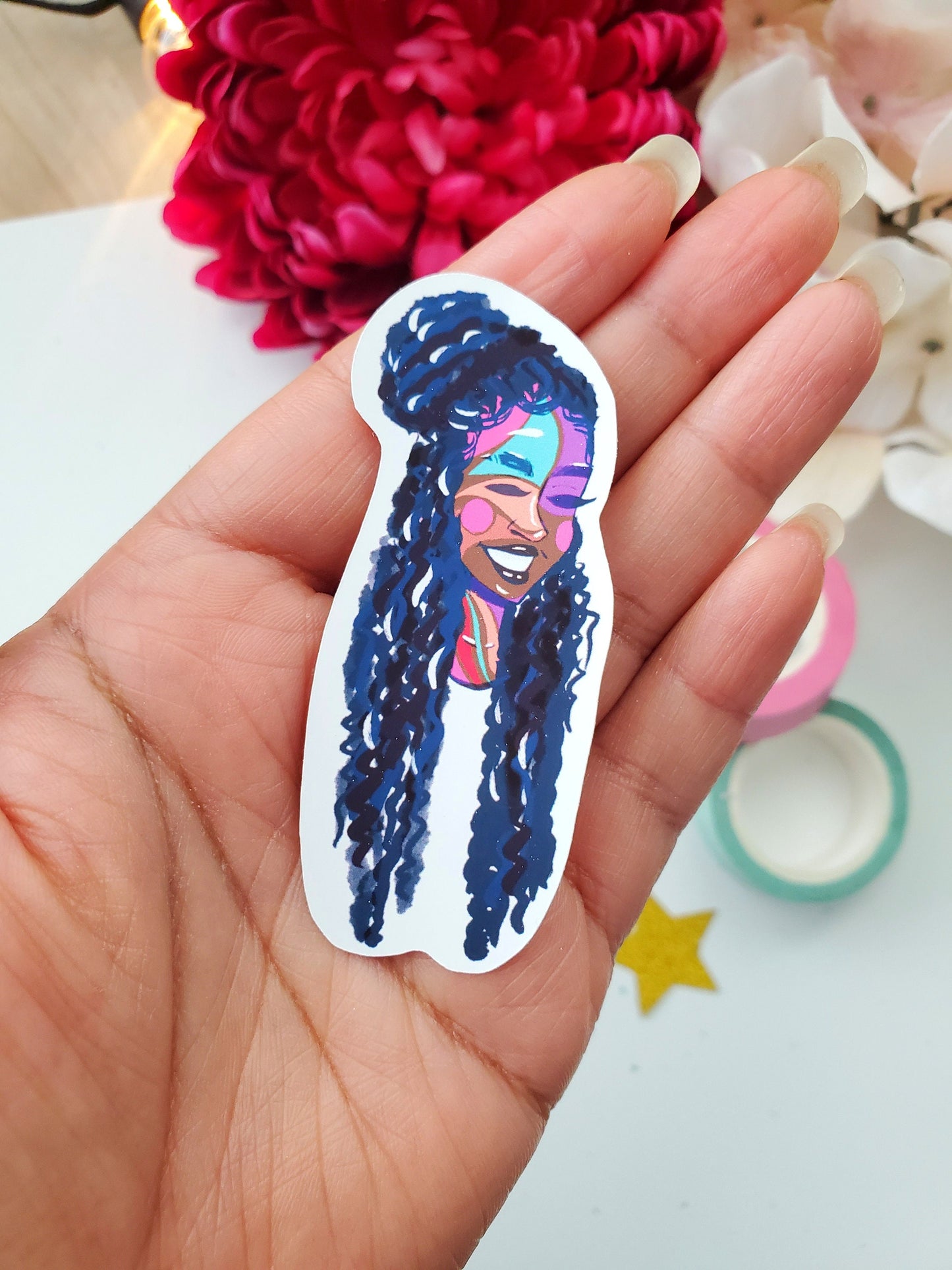 She's Free African American Melanin Queen Sticker