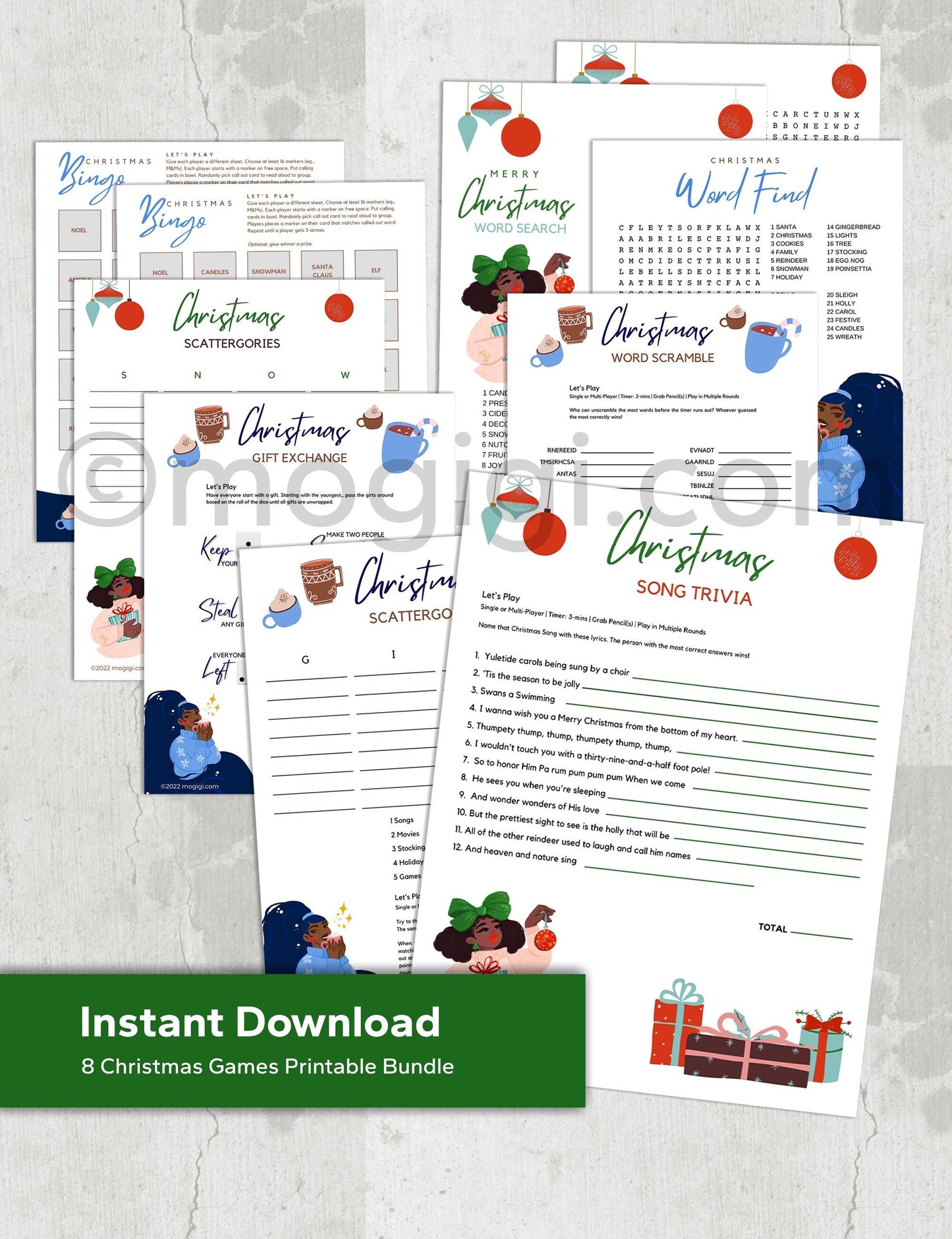 Christmas Party Games Printable Instant Download