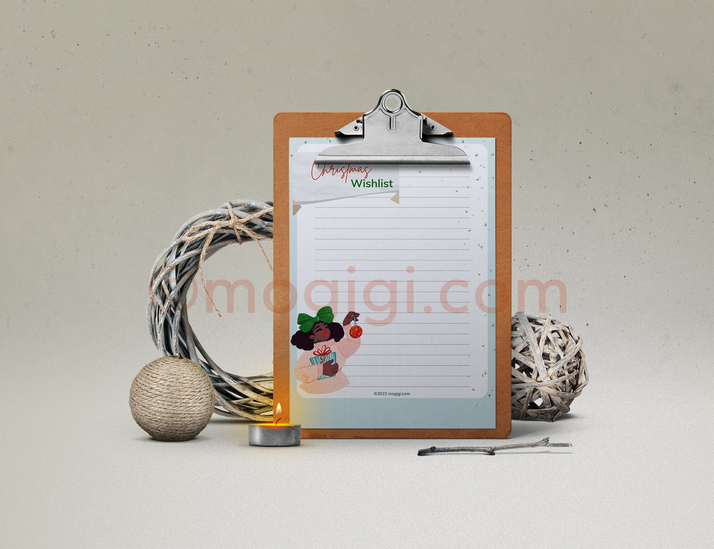 Christmas Bow Printable Planner Bundle - Digital Download