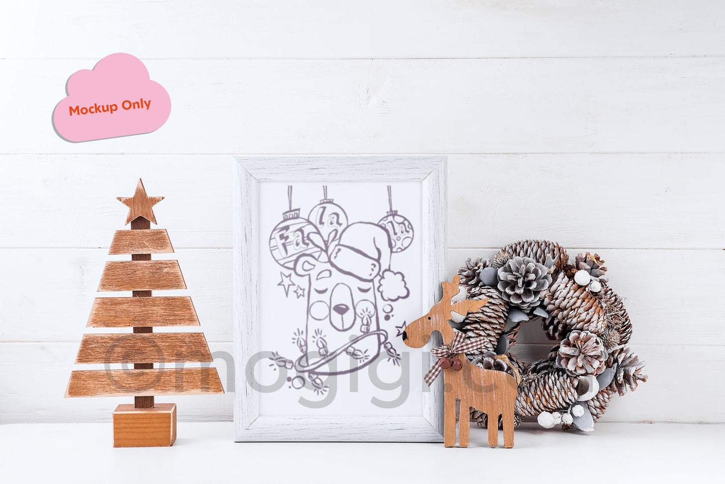 Fa La La Bear Christmas Coloring Page - Digital Download