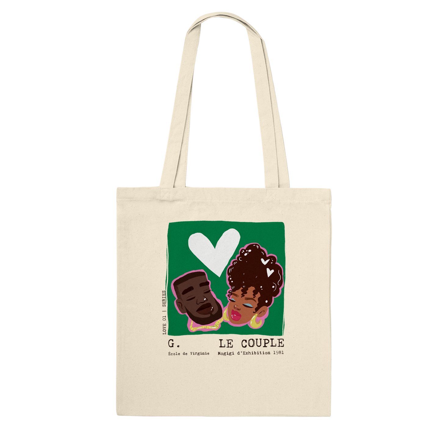 African American Black Love - The Couple Premium Tote Bag