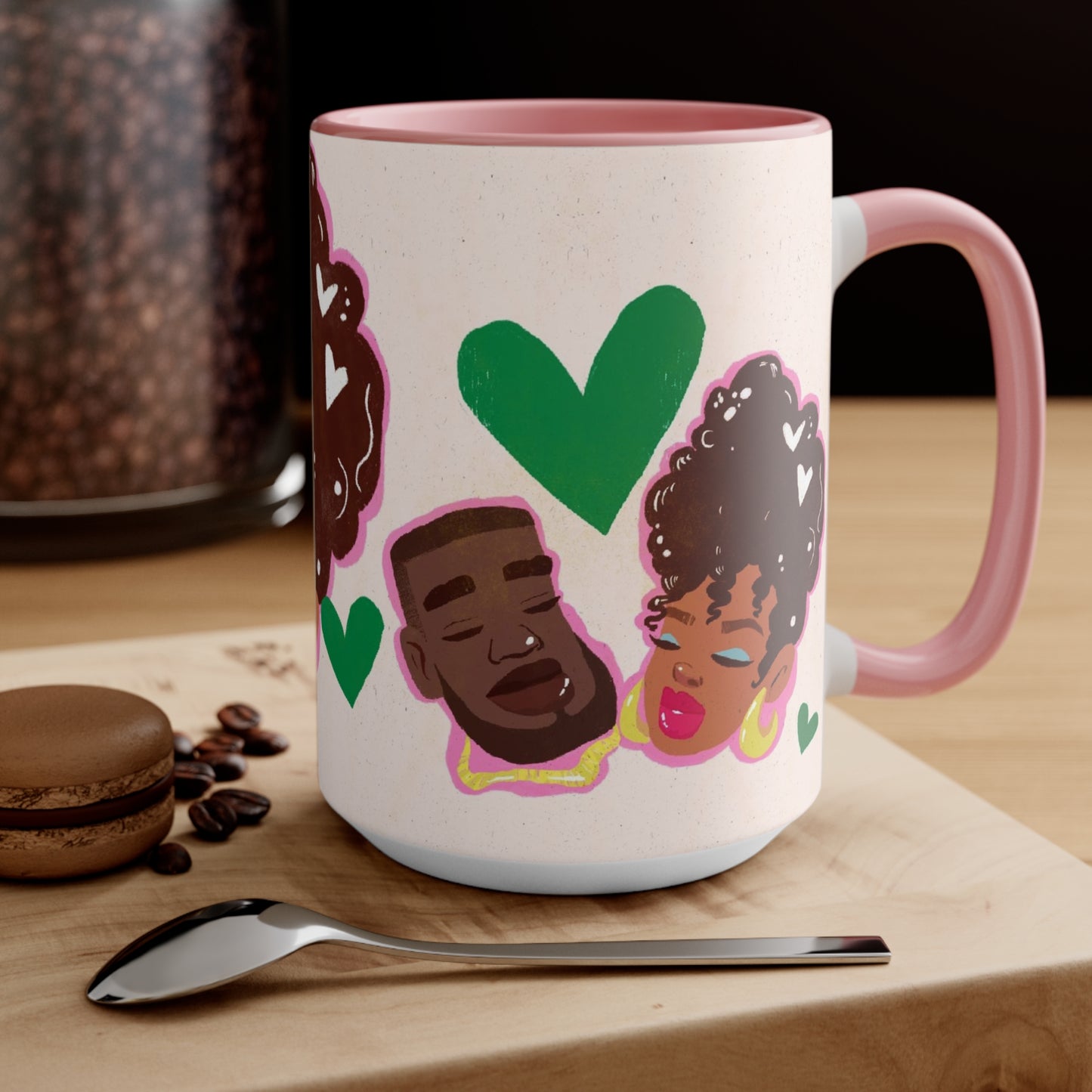 Black Couple Love Coffee Mug