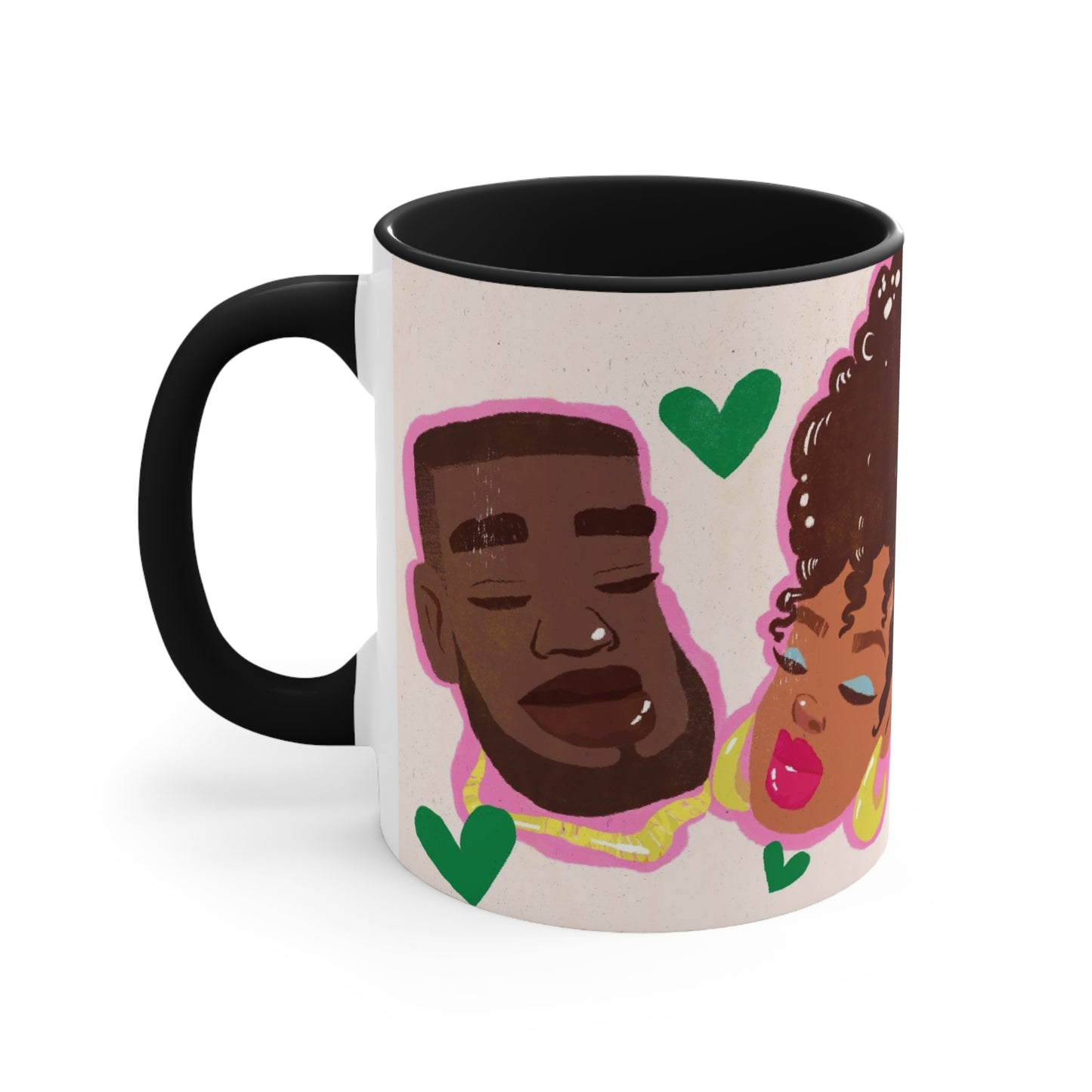 Black Couple Love Coffee Mug