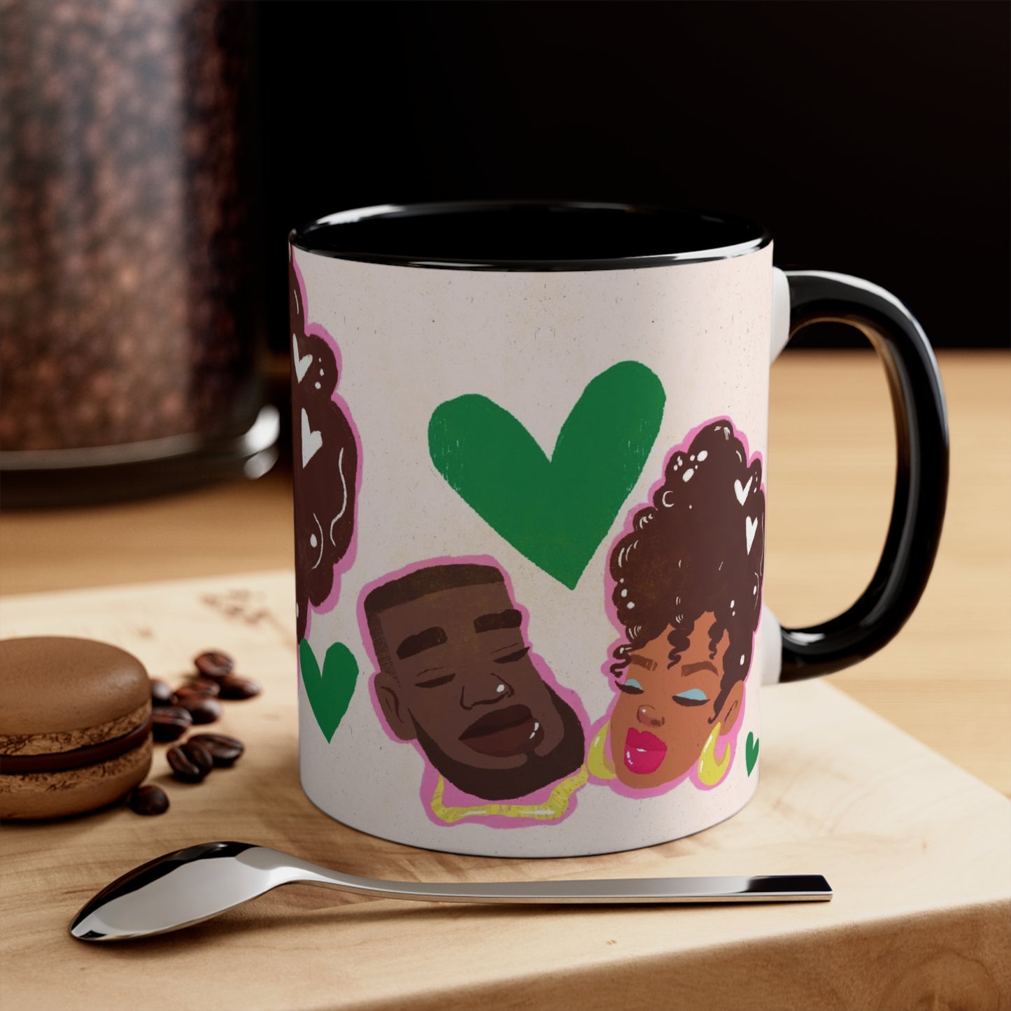 Black Couple Love Coffee Mug