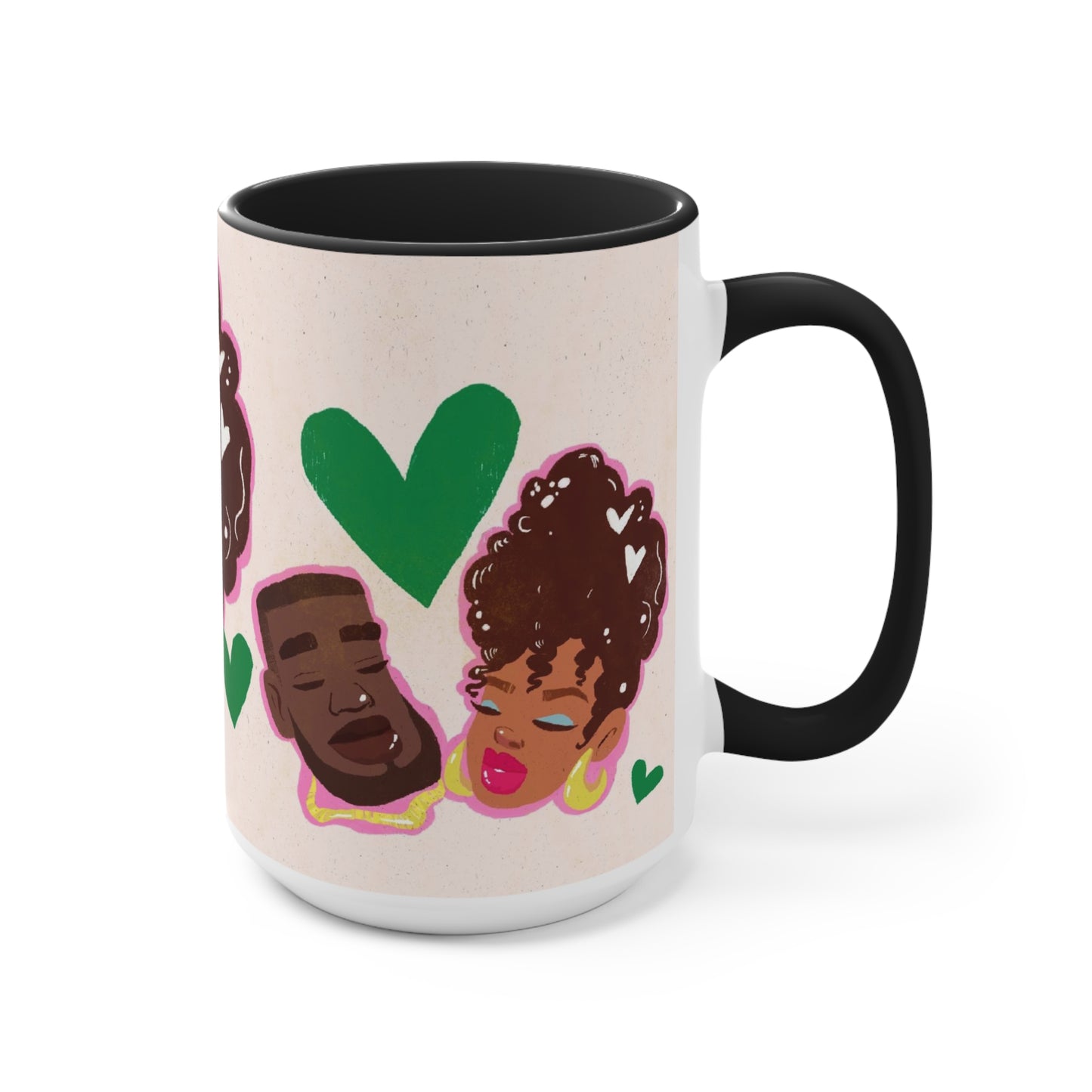 Black Couple Love Coffee Mug