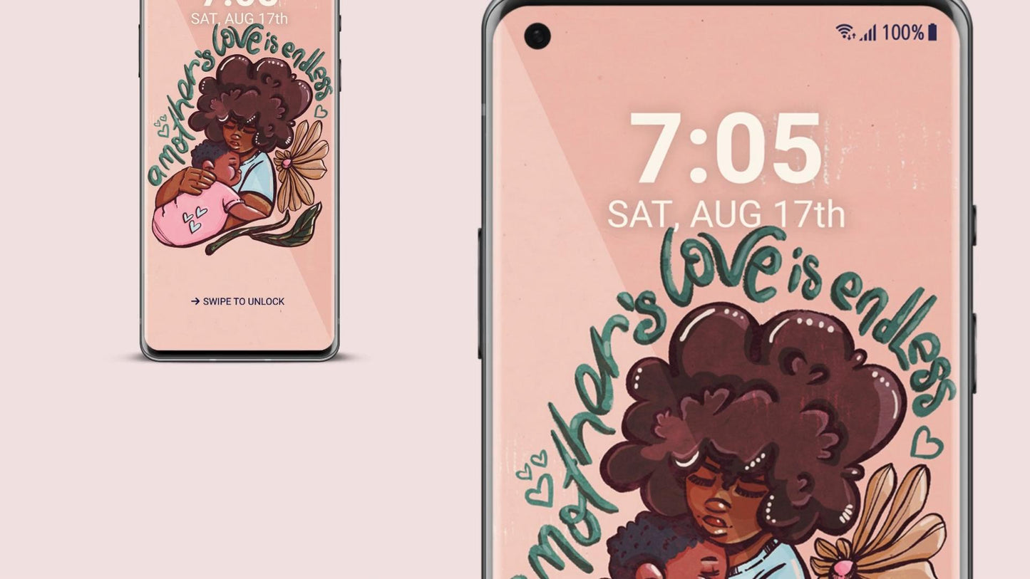 A Mother's Love Phone Wallpaper - Digital Download