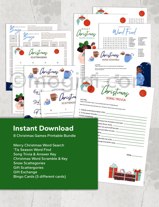 Christmas Party Games Printable Instant Download
