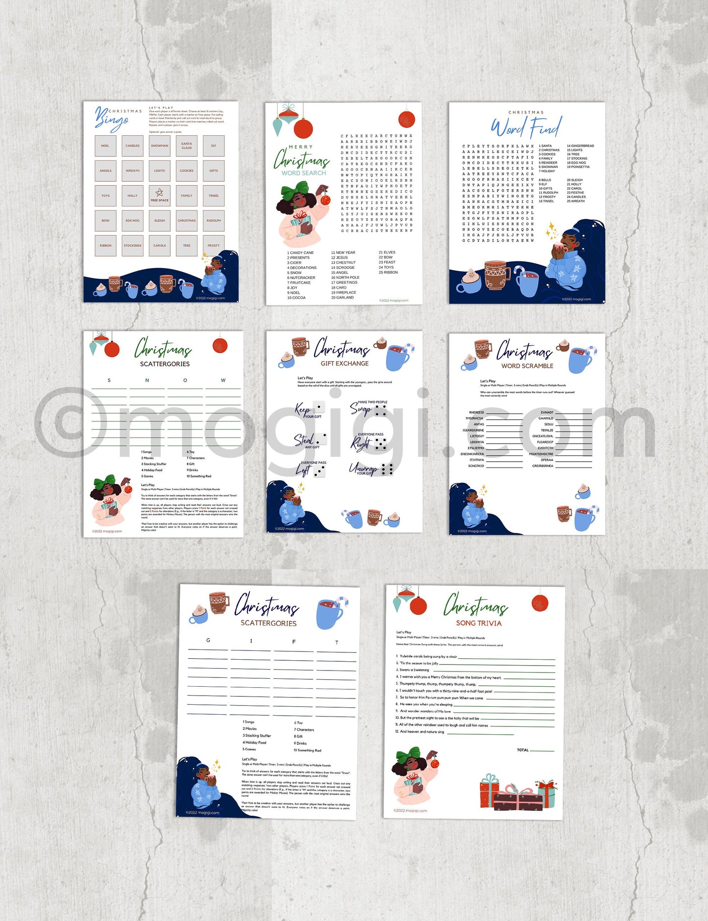 Christmas Party Games Printable Instant Download